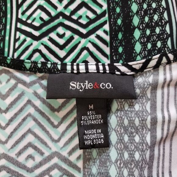 Style & Co Sleeveless Pullover Blouse Ruched Side - Picture 6 of 6